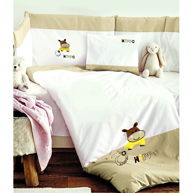 Σετ Κούνιας 3 Τεμαχίων Sb Home Hippo