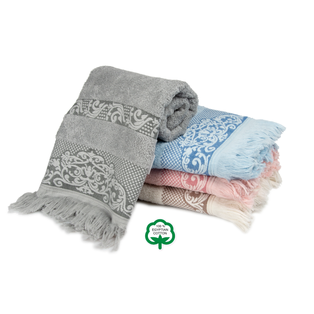 Σετ Πετσέτες 3 Τεμαχίων Dimcol Ίσιδα 03 Σιέλ