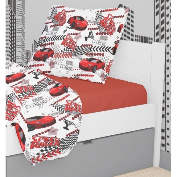 Μαξιλαροθήκη Dimcol Speed Racer 290 Rotary Print 50x70