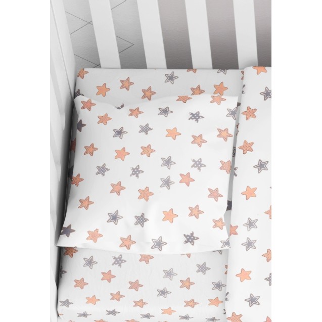Βρεφική Μαξιλαροθήκη Dimcol Star 103 Grey 35x45