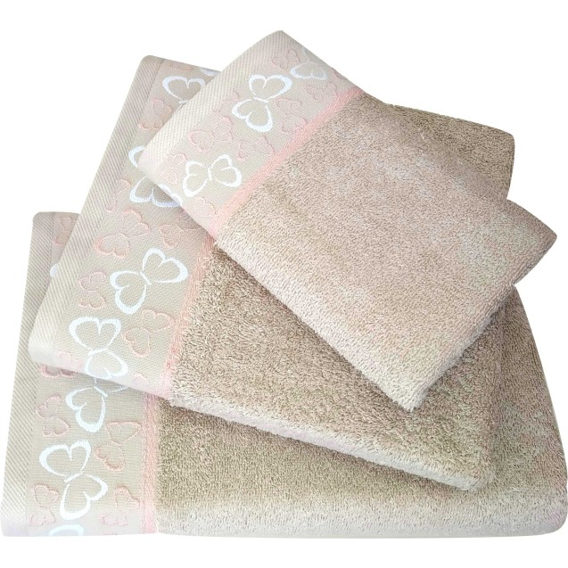 Σετ Πετσέτες Μπάνιου 3 Τεμαχίων Morven 2011 Μπεζ