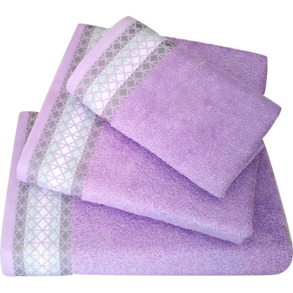 Σετ Πετσέτες Μπάνιου 3 Τεμαχίων Morven 2010 Λιλά