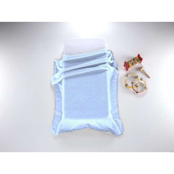 Κουβέρτα Βελουτέ Ανάγλυφη Κούνιας Morven Bubbles J61 Σιέλ...