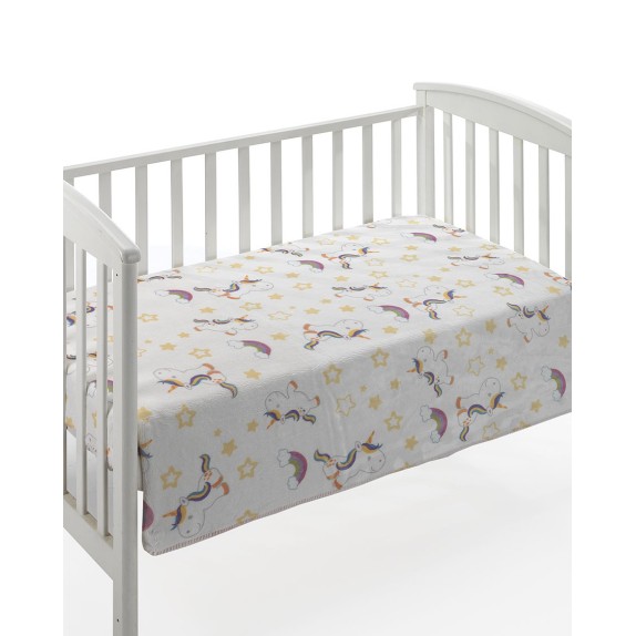 Κουβέρτα Βελουτέ Κούνιας Morven Dolcce F69 Ροζ 110x140