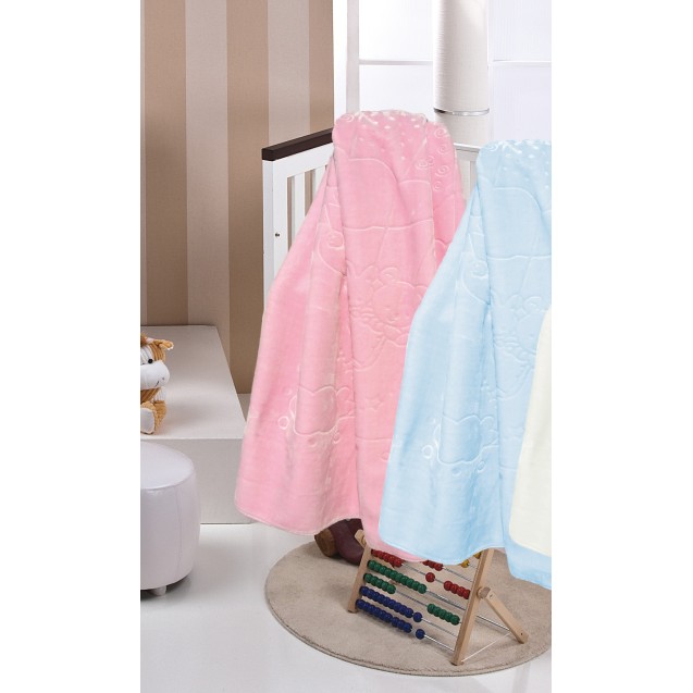 Κουβέρτα Βελουτέ Ανάγλυφη Κούνιας Morven Baloon...