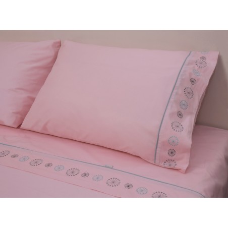 Σετ Σεντόνια Μονά Morven Star Ροζ 170x270