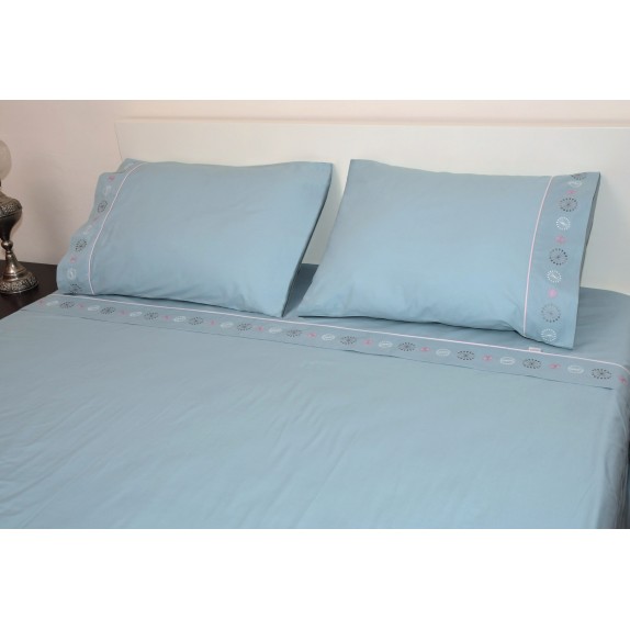 Σετ Σεντόνια Μονά Morven Star Πετρόλ 170x270