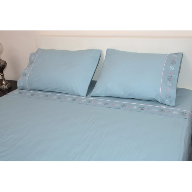 Σετ Σεντόνια Μονά Morven Star Πετρόλ 170x270