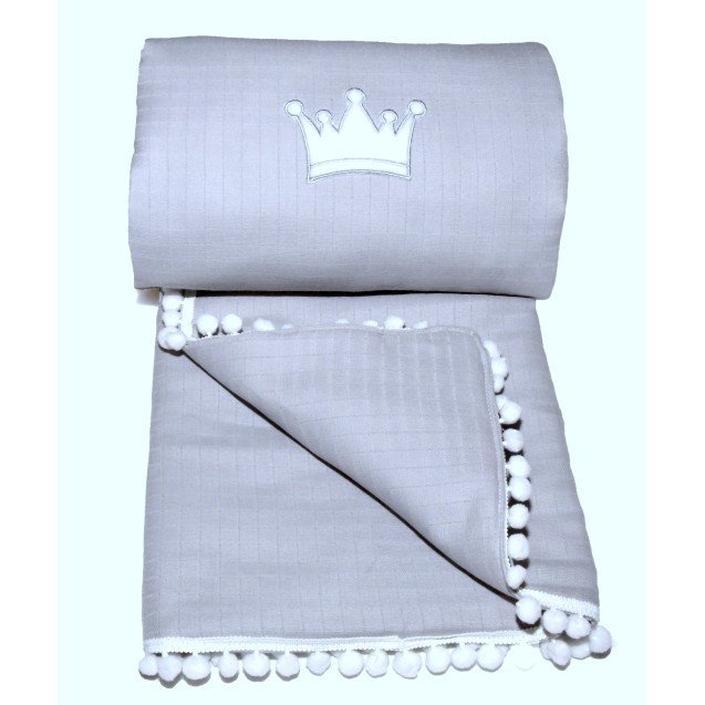 Πάπλωμα Κούνιας Morven Lolly 1904 Γκρι 80x120