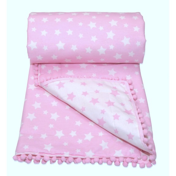 Πάπλωμα Κούνιας Morven Molly 1905 Ροζ 80x120