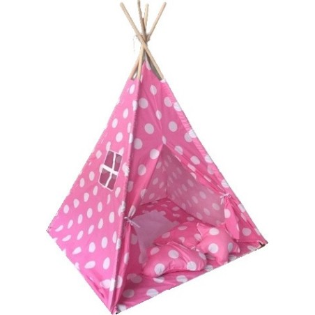 Σκηνή Baby Adventure Teepee Pink Dots BR75044