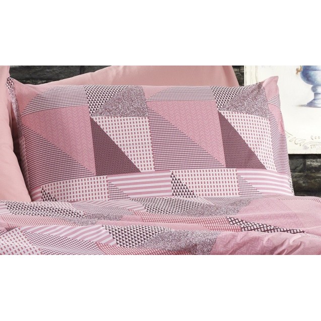 Μαξιλαροθήκη Dimcol Geometrical 331 Pink-Salmon...