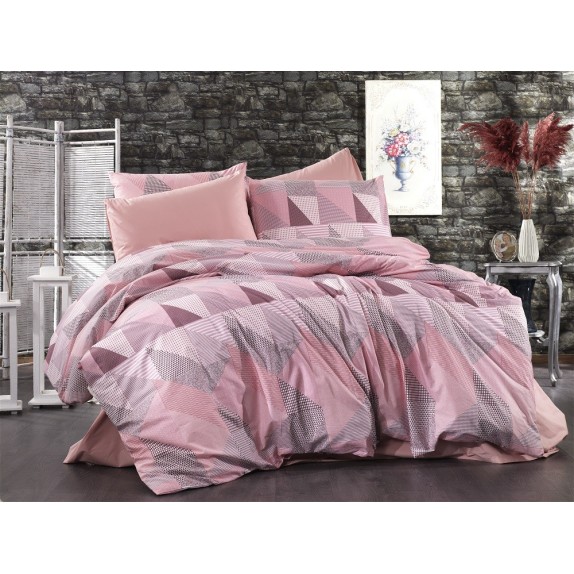 Παπλωματοθήκη Μονή Dimcol Geometrical 331 Pink-Salmon...