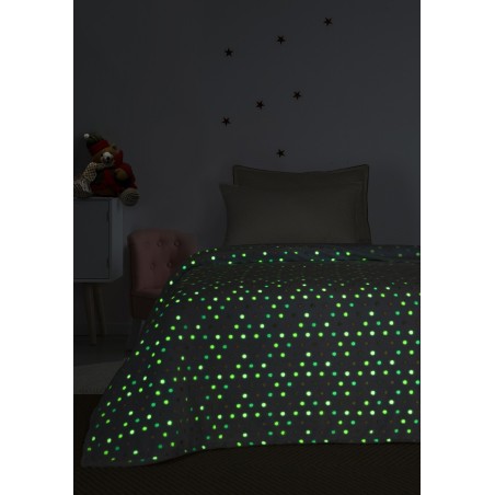 Κουβέρτα Φωσφοριζέ Fleece Ημίδιπλη Palamaiki Bubble 160x220