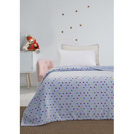 Κουβέρτα Φωσφοριζέ Fleece Ημίδιπλη Palamaiki Bubble 160x220