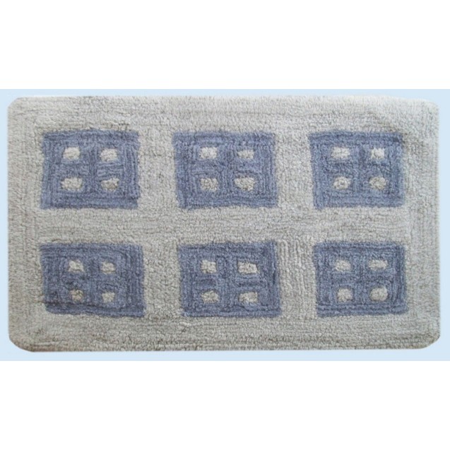 Πατάκι Μπάνιου Dimcol Παράθυρο Grey 50x85