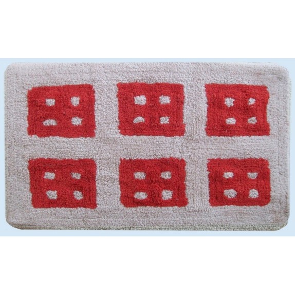 Πατάκι Μπάνιου Dimcol Παράθυρο Beige 50x85