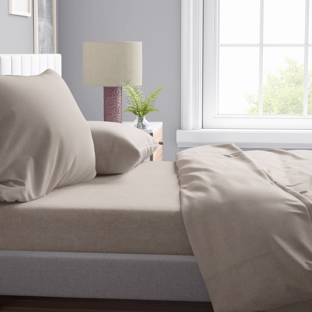 Μαξιλαροθήκη Dimcol Μελανζέ 01 Beige 50x70