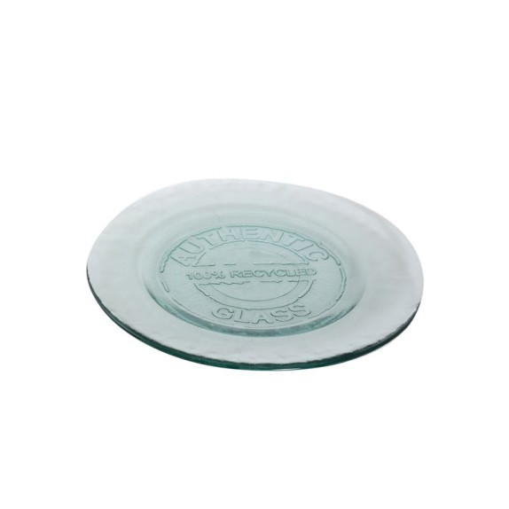 Πιάτο Από Ανακυκλωμένο Γυαλί Nef-Nef Authentic 28Cm Natural