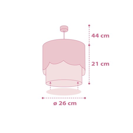 Παιδικό Φωτιστικό Οροφής Ango Moon Pink 61232 S