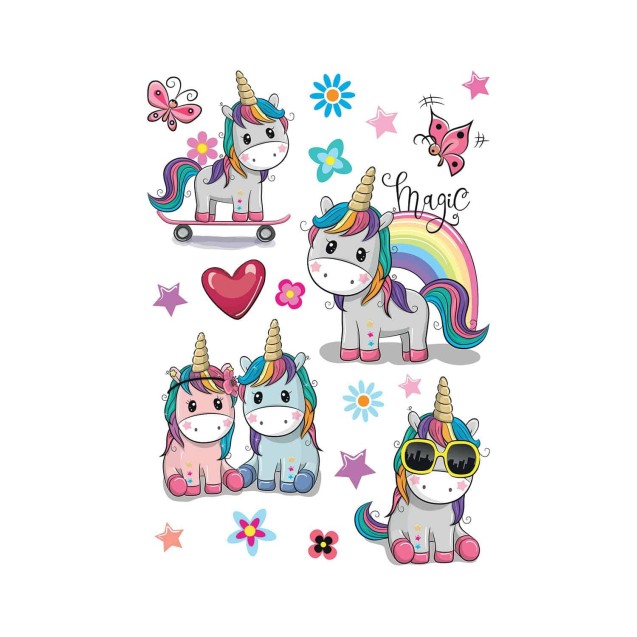 Διακοσμητικά Αυτοκόλλητα Τοίχου Ango Colorful...