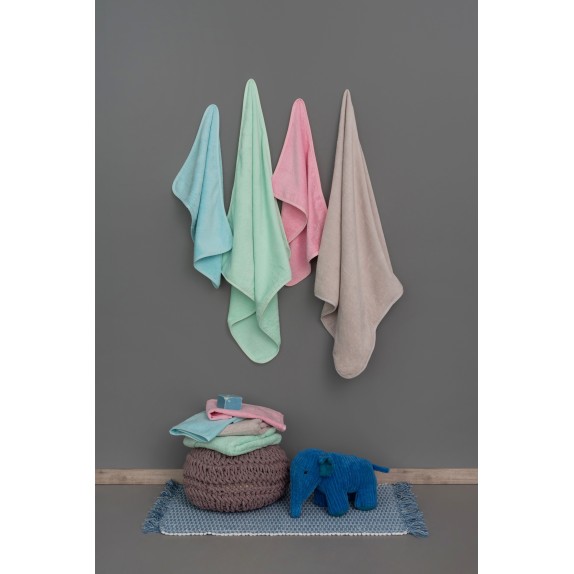 Σετ Βρεφικές Πετσέτες 2 Τεμαχίων Palamaiki Robin 40x60 Fog