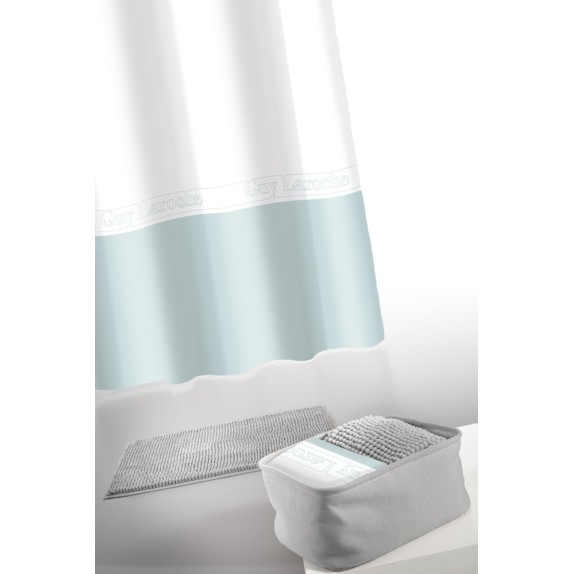 Σετ Κουρτίνας Μπάνιου 4 Τεμαχίων Guy Laroche Miami Silver