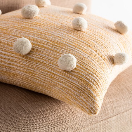 Μαξιλαροθήκη Διακόσμησης Gofis Home Pixxy 43x43 Mustard 555/10