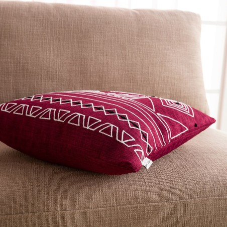 Μαξιλαροθήκη Διακόσμησης Gofis Home Edna 43x43 Red Leather 162/02