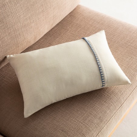 Μαξιλαροθήκη Διακόσμησης Gofis Home Chrome 30x45 Offwhite/Jean 930C/01