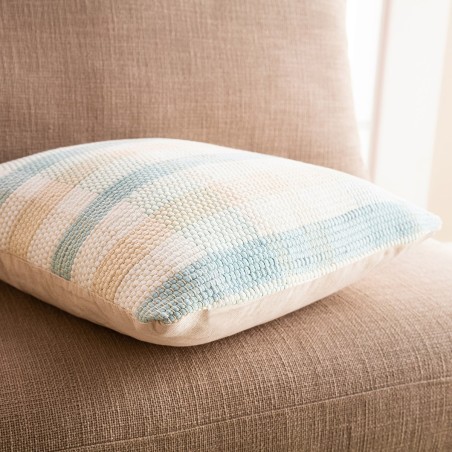 Μαξιλαροθήκη Διακόσμησης Gofis Home Tic-tac-toe 43x43 Aqua 477/11