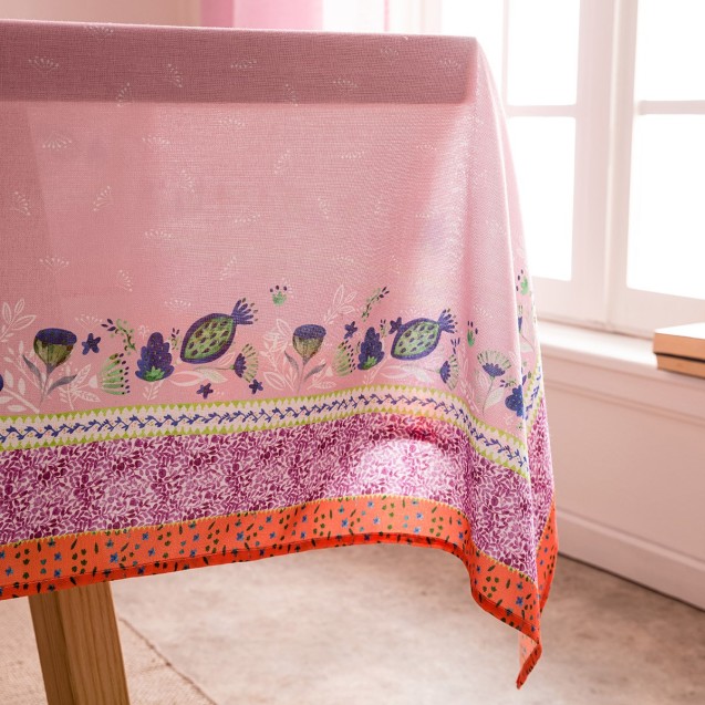 Τραπεζομάντηλο Gofis Home Eris 135x135 Ροζ 540/17