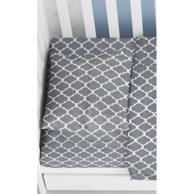 Βρεφική Μαξιλαροθήκη Dimcol Windows 135 Grey 35x45