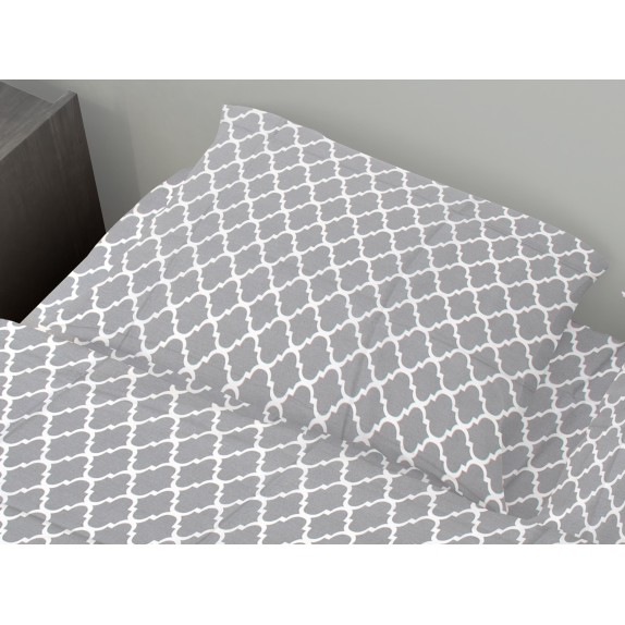 Μαξιλαροθήκη Παιδική Dimcol Windows 135 Grey 50x70