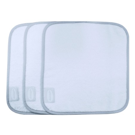 Shnuggle Πετσετάκια πλυσίματος Ροζ ρέλι σετ 3 τμχ / 25x25 cm