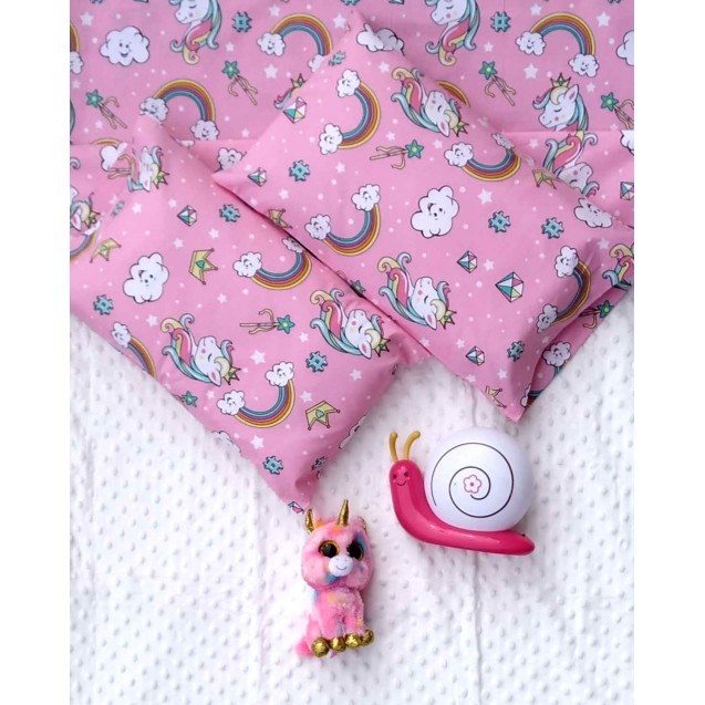 Σετ Σεντόνια Κούνιας 4 Τεμαχίων Morven Ουράνιο...