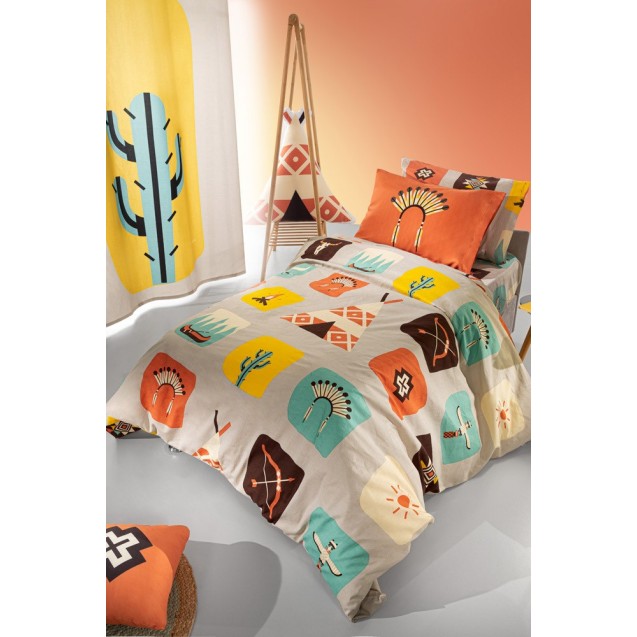 Σετ Σεντόνια Μονά 3 Τεμαχίων Saint Clair Indian...