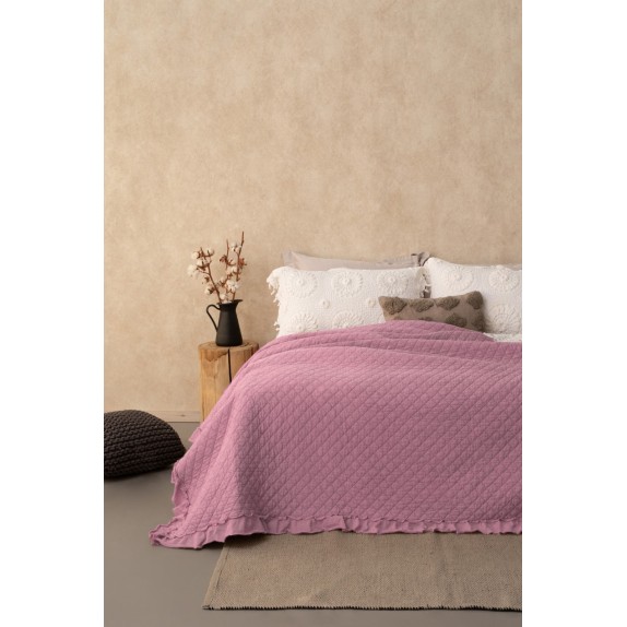 Κουβερλί King Size Palamaiki Jocelyn 260x240 Pink