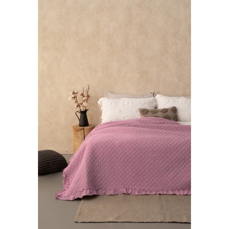Κουβερλί King Size Palamaiki Jocelyn 260x240 Pink