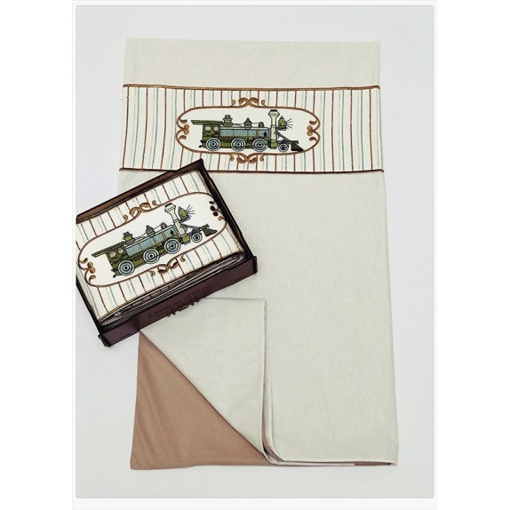 Παπλωματοθήκη Raison D’Etre Choo Choo Train 120x160