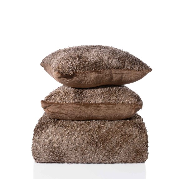 Ριχτάρι Τριθέσιου Silk Fashion Astrakan Μπέζ 180x320