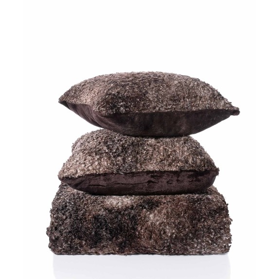 Ριχτάρι Τριθέσιου Silk Fashion Astrakan Καφέ 180x320