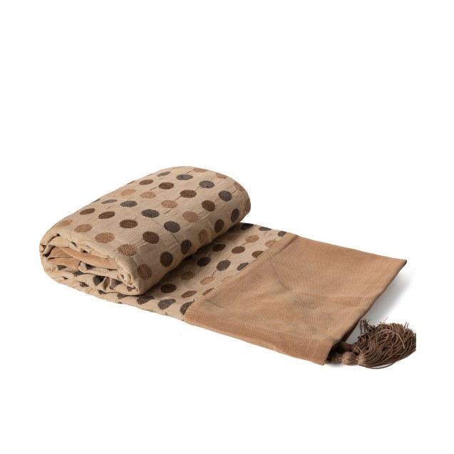  Ριχτάρι Πολυθρόνας Silk Fashion 602 Πουά Χρυσό...