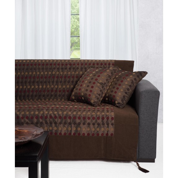 Σετ Ριχτάρια 3 Τεμαχίων Silk Fashion 602 Πουά Καφέ