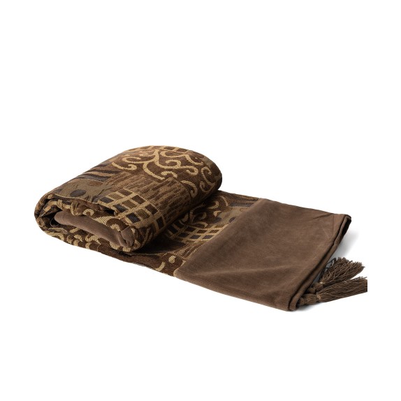 Ριχτάρι Τριθέσιου Silk Fashion 602 Πυκνό Λαδί 180x320