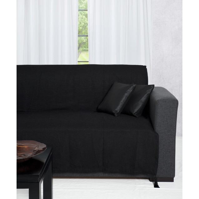 Ριχτάρι Διθέσιου Silk Fashion 9925 Μαύρο 180x250