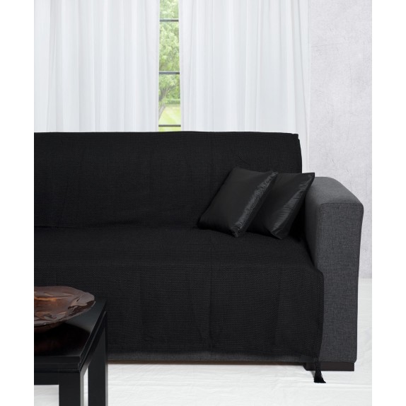 Ριχτάρι Τριθέσιου Silk Fashion 9925 Μαύρο 180x300