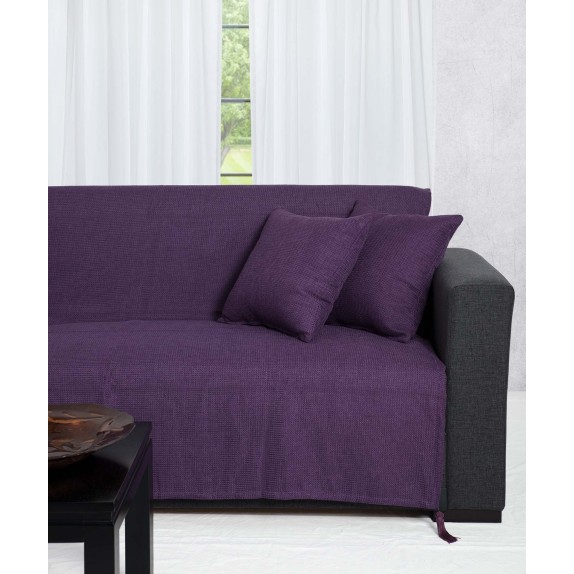 Ριχτάρι Τριθέσιου Silk Fashion 9925 Μώβ 180x300