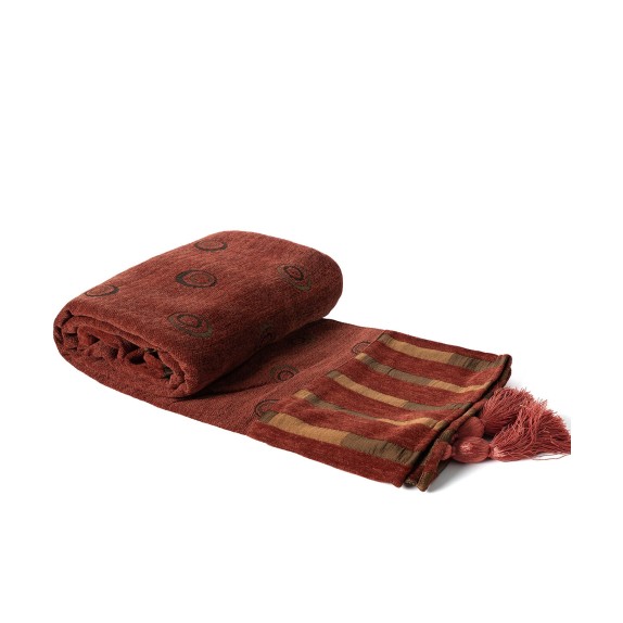 Ριχτάρι Πολυθρόνας Silk Fashion Nx5103 Πορτοκαλί 150x180