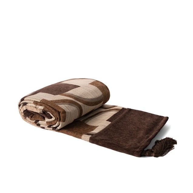 Ριχτάρι Διθέσιου Silk Fashion 9216 Καφέ 180x250